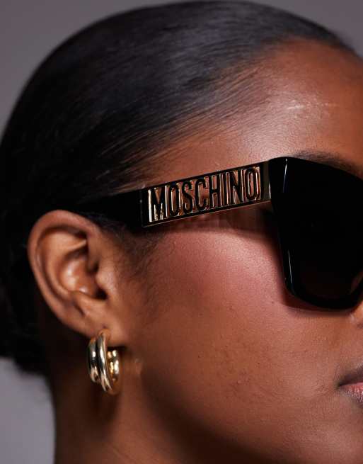Gafas de sol negras cuadradas de Moschino, 3 de 3