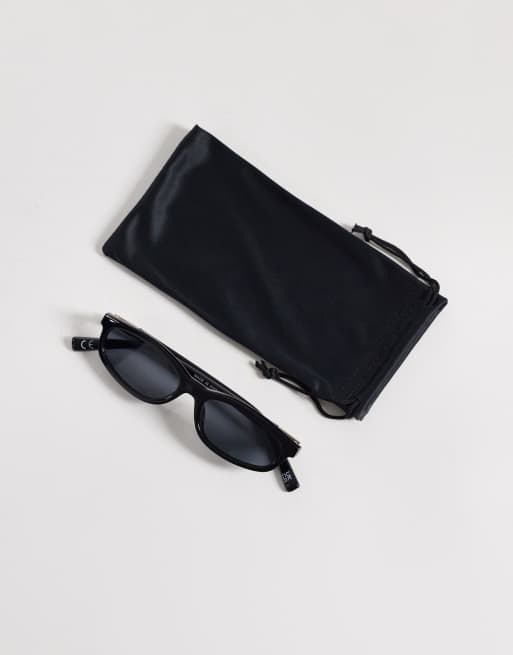 Gafas de sol negras cuadradas estrechas redondeadas de ASOS DESIGN, 3 de 3