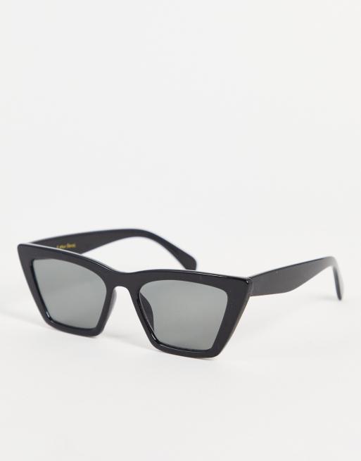 Gafas de sol negras de estilo ojos de gato de plástico de & Other Stories - BLACK