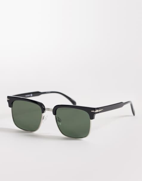 Gafas de sol negras de estilo retro con lentes G15 de ASOS DESIGN - view 1