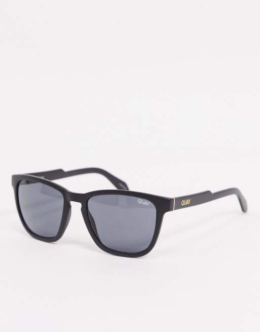 Gafas De Sol Negras De Hombre Con Montura Cuadrada Hardwire De Quay Asos