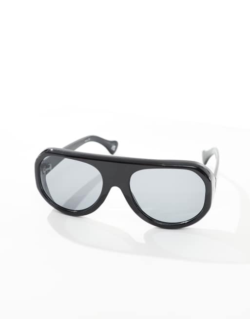 Gafas de sol negras estilo aviador Solar de AIRE x ASOS, 2 de 4