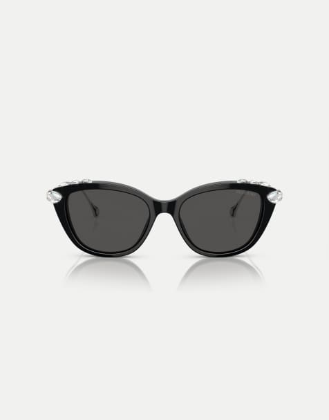 Gafas de sol negras estilo ojos de gato con lentes grises Sk6010 de Swarovski - view 1