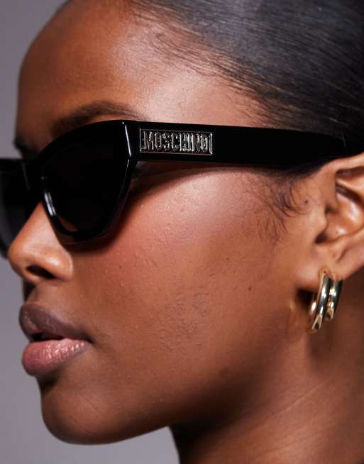 Gafas de sol negras estilo ojos de gato de Moschino, 3 de 3