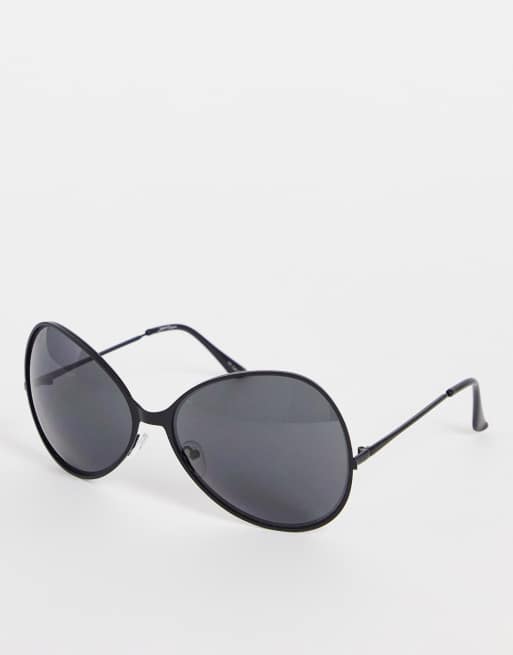 Gafas de sol negras extragrandes redondas de Jeepers Peepers