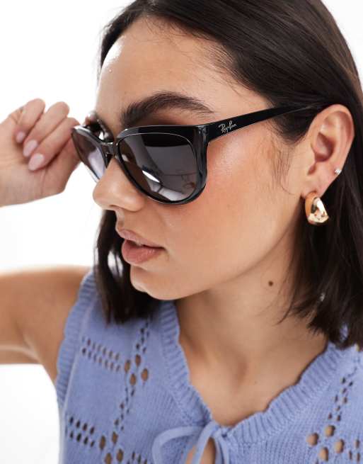 Gafas de sol negras grandes top