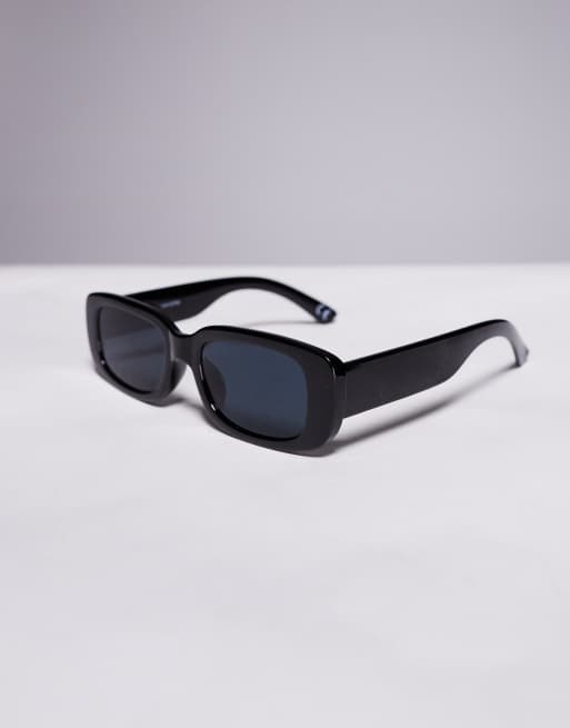 Gafas de sol negras gruesas rectangulares de ASOS DESIGN, 2 de 3