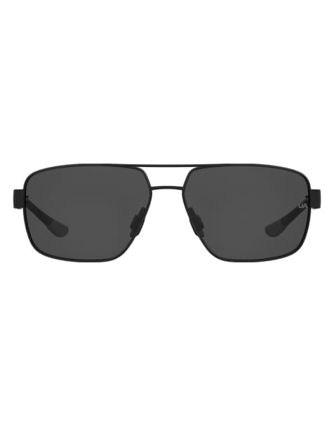 Gafas de sol negras rectangulares con lentes grises Takeoff de Under Armour - view 1