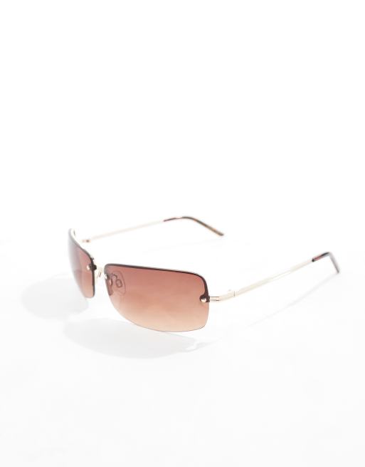 Gafas de sol negras rectangulares con montura al aire de & Other Stories, 2 de 4