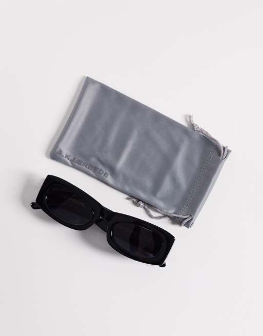Gafas de sol negras rectangulares Frida de A.Kjaerbede, 3 de 3