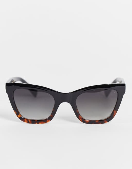 Gafas de sol negras y carey oscuro estilo ojos de gato Big Kanye de A.kjaerbede, 3 de 4