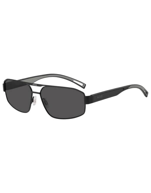 Gafas de sol negro mate estilo aviador de HUGO , 2 de 3