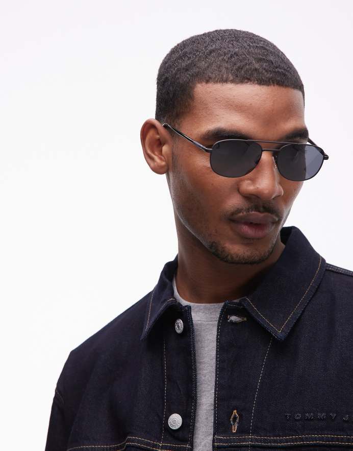 Hugo Sunglasses Gafas de sol negro mate estilo aviador de HUGO