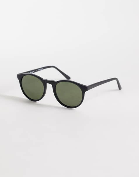 Gafas de sol negro mate redondeadas Grad School de AJ Morgan - view 1