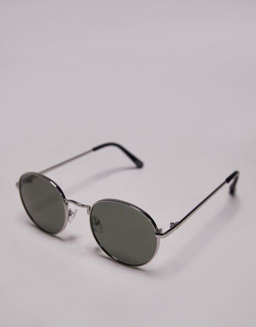 Gafas de sol plateadas con montura redondeada Orchid de Topshop, 2 de 4