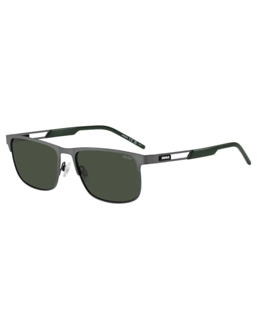 Gafas de sol plateado oscuro mate cuadradas de HUGO , 3 de 3