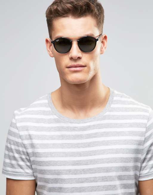 Gafas de sol cheap redondas hombre ray ban