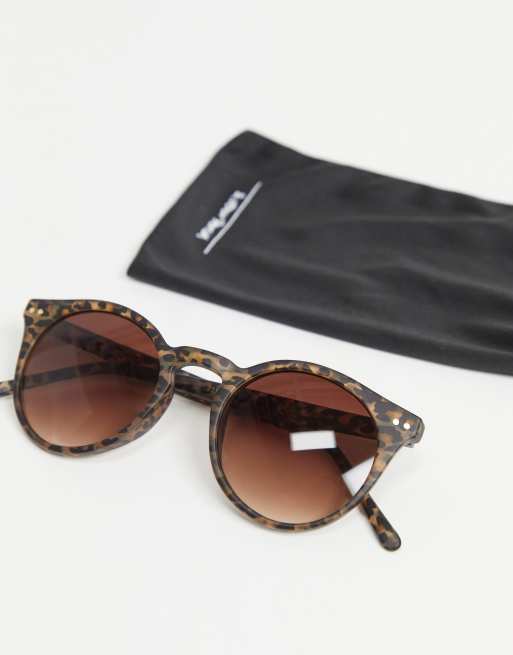 Gafas de sol redondas con estampado de leopardo de Other Stories