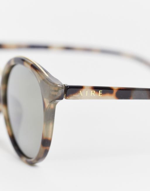 Gafas de sol redondas efecto carey lechoso Astro de AIRE , 3 de 4