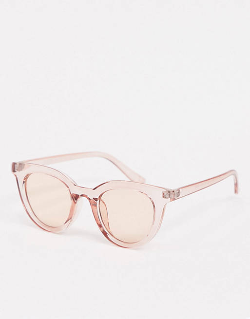 Gafas de sol redondas en rosa de AJ Morgan