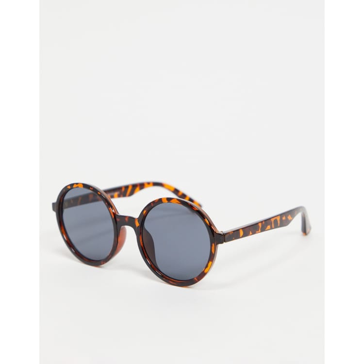 Gafas de sol redondas pequeñas efecto carey New Look | ASOS