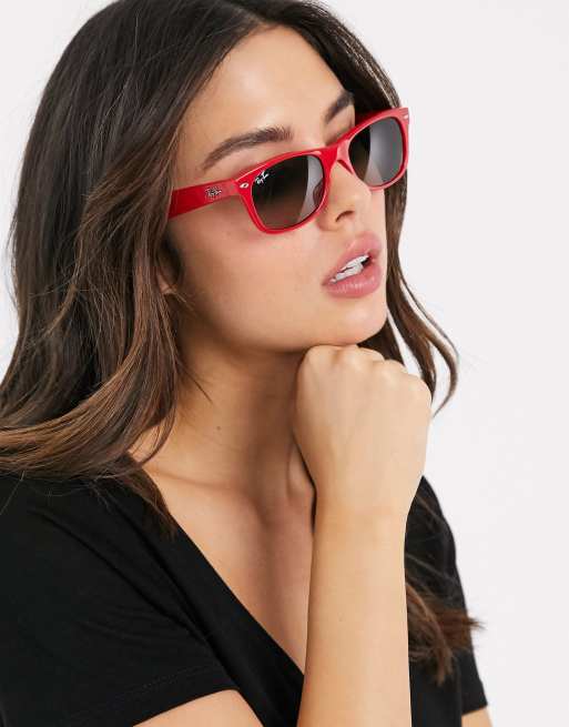 Gafas de 2025 sol mujer rojas