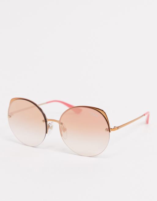 Gafas de sol rosas redondas de Vogue ASOS