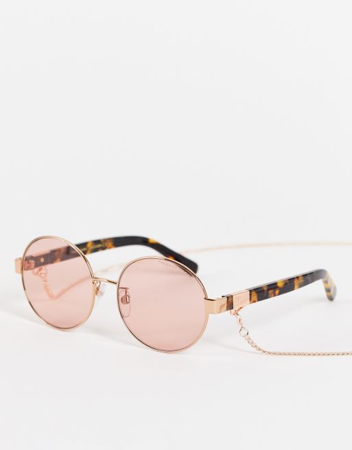 Gafas de sol rosas y carey redondeadas 497/G/S de Marc Jacobs