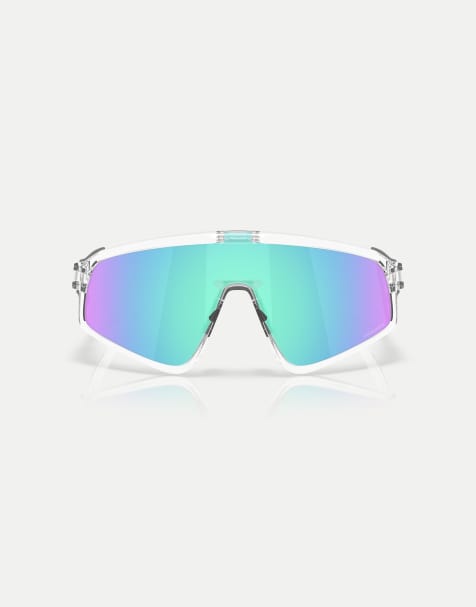 Gafas de sol transparentes de estilo de visor con lentes azules efecto espejo Latch™ de Oakley - view 1