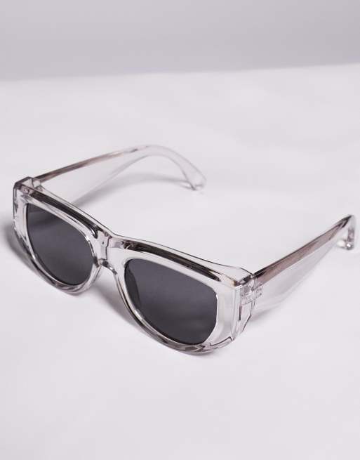 Gafas de sol transparentes gruesas con lentes ahumadas de ASOS DESIGN , 2 de 3
