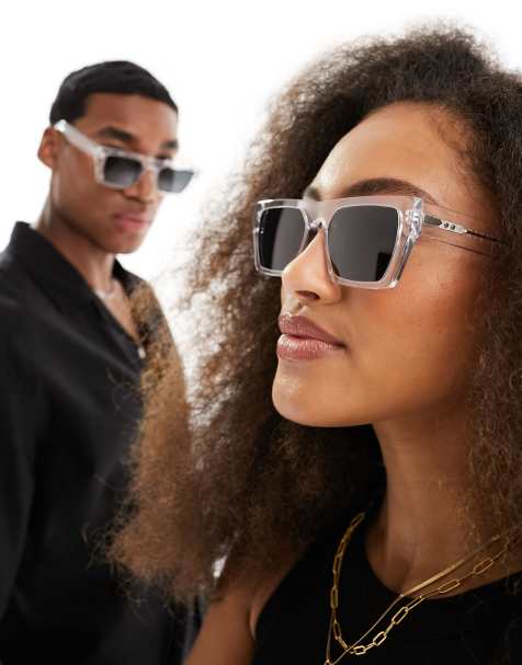 Gafas de sol transparentes rectangulares con lentes negras Cut Eighty Nine de Spitfire - view 1