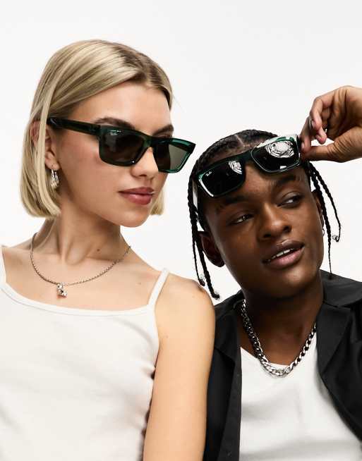 Gafas de sol verde transparente cuadradas Warren de Ray-Ban, 4 de 4