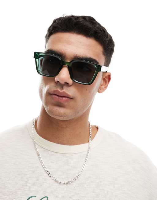 Gafas de sol verdes cuadradas de Jack & Jones , 3 de 4
