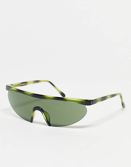 Gafas de sol verdes estilo visera Move2 de A.kjaerbede