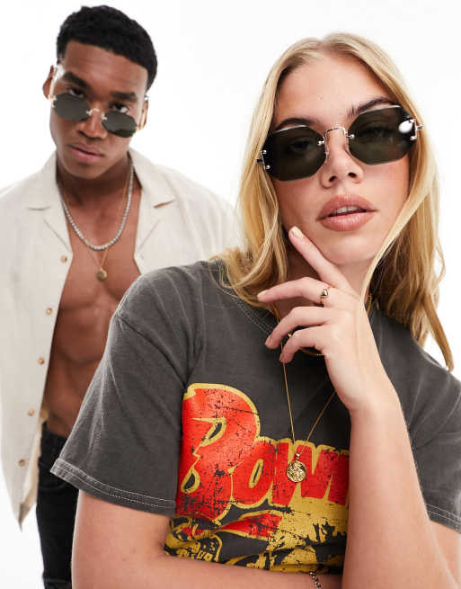 Gafas de sol verdes hexagonales de Jeepers Peepers