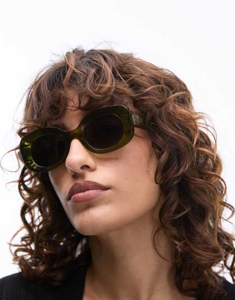 Gafas de sol verdes rectangulares The Cinnamon de Jimmy Fairly - view 1