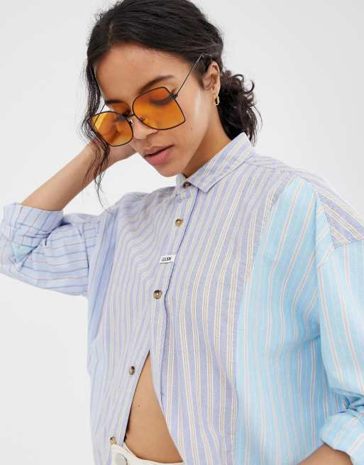 Gafas modernas extragrandes con diseño cuadrado de metal de ASOS DESIGN, 3 de 4