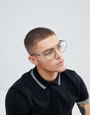 Lentes aviador transparentes hombre online