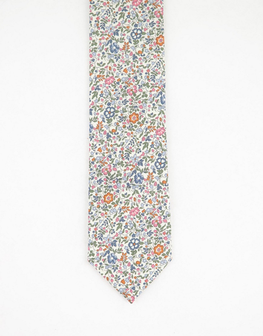 фото Галстук с мелким цветочным принтом gianni feraud-разноцветный