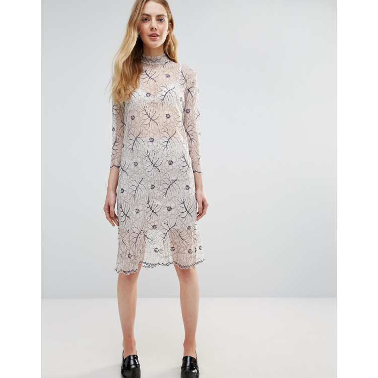 Ganni vanilla outlet ice dress