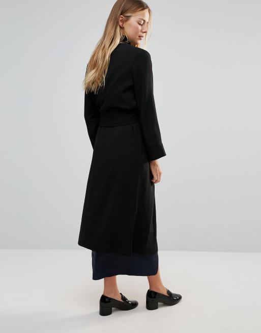 Ganni clark dress clearance black