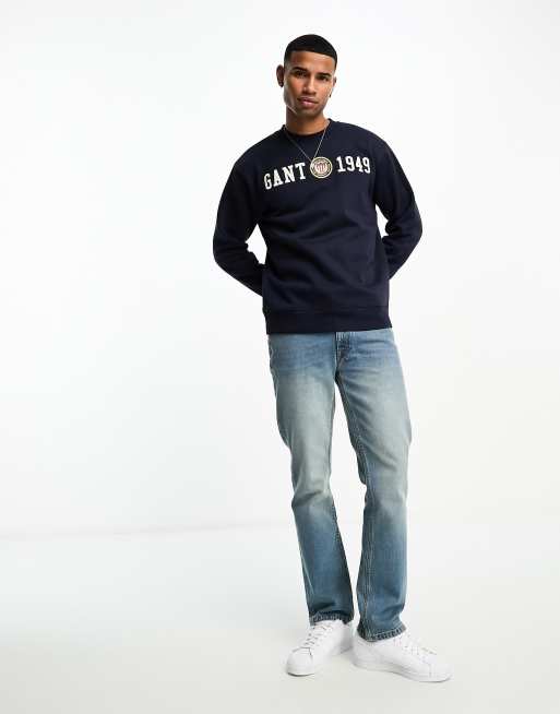 Gant clearance navy sweatshirt