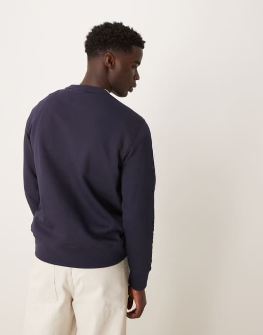 GANT 1949 shield chest logo sweatshirt in navy, 3 of 4