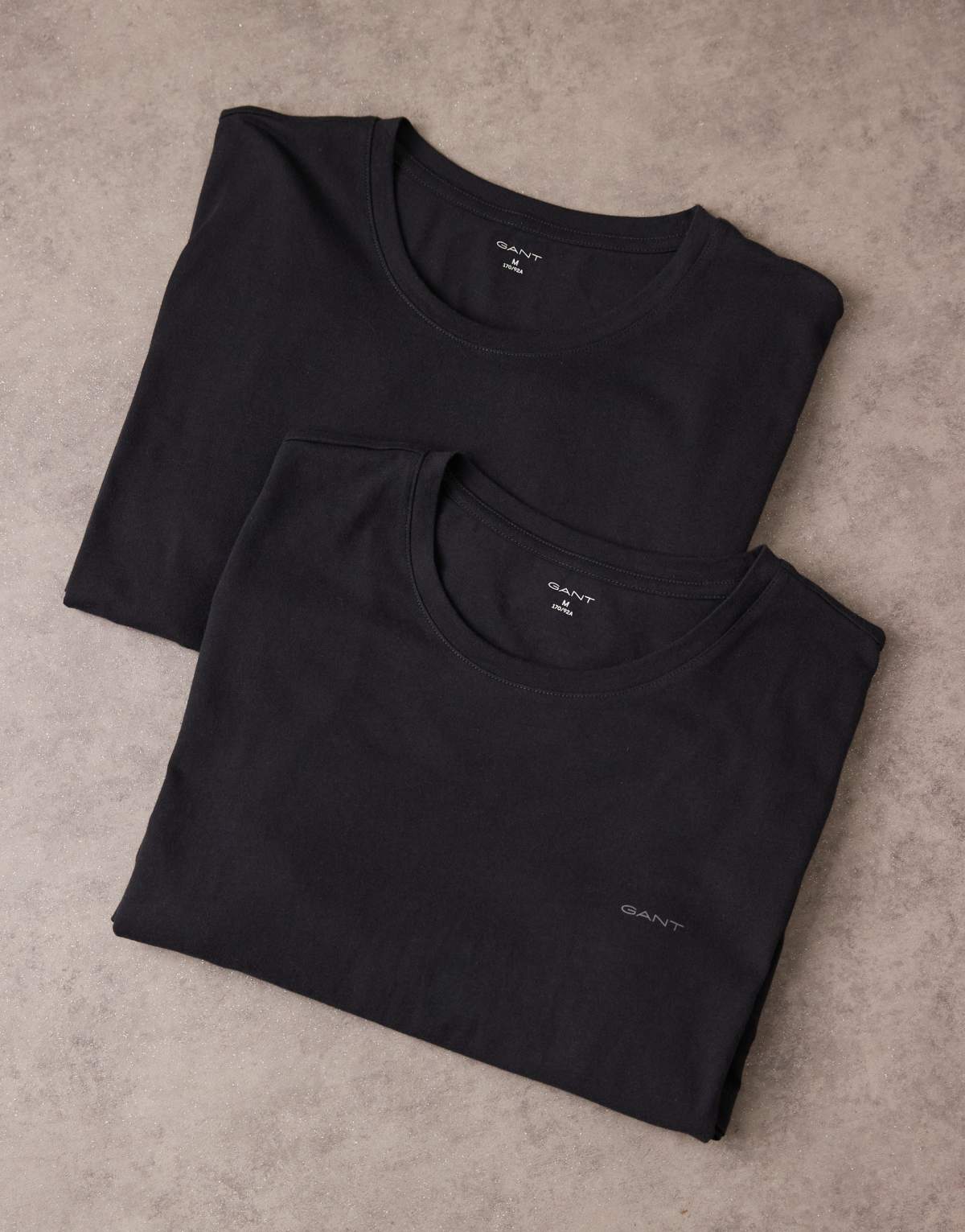 GANT 2 pack lounge tops with shield logo in black