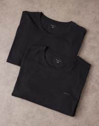 GANT 2 pack lounge tops with shield logo in black