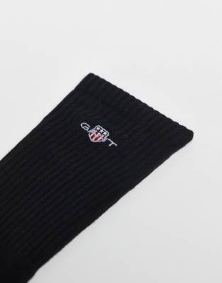 Gant 2-pack Shield Logo Athletic Socks In Animal Print