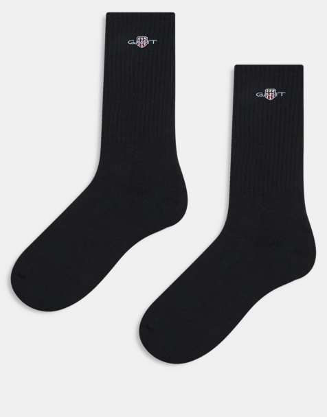 GANT 2-pack shield logo sport socks in black - view 1