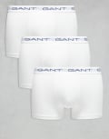 [Gant] GANT 3 pack of trunks in white S WHITE