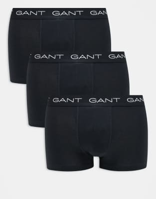 Gant GANT 3-pack trunks in black