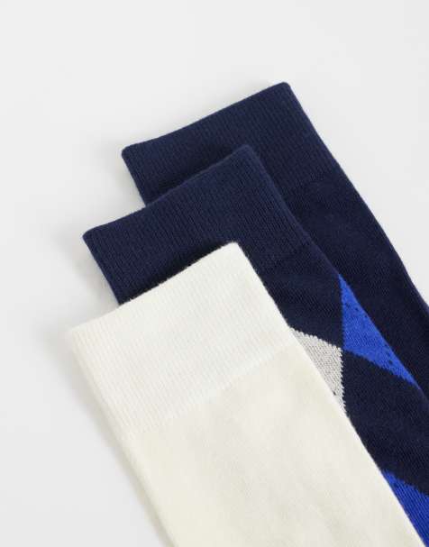 GANT 3er-Pack Argyle-Socken in Dunkelblau - view 1